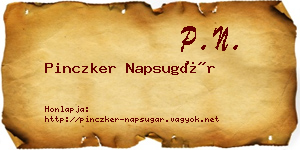 Pinczker Napsugár névjegykártya